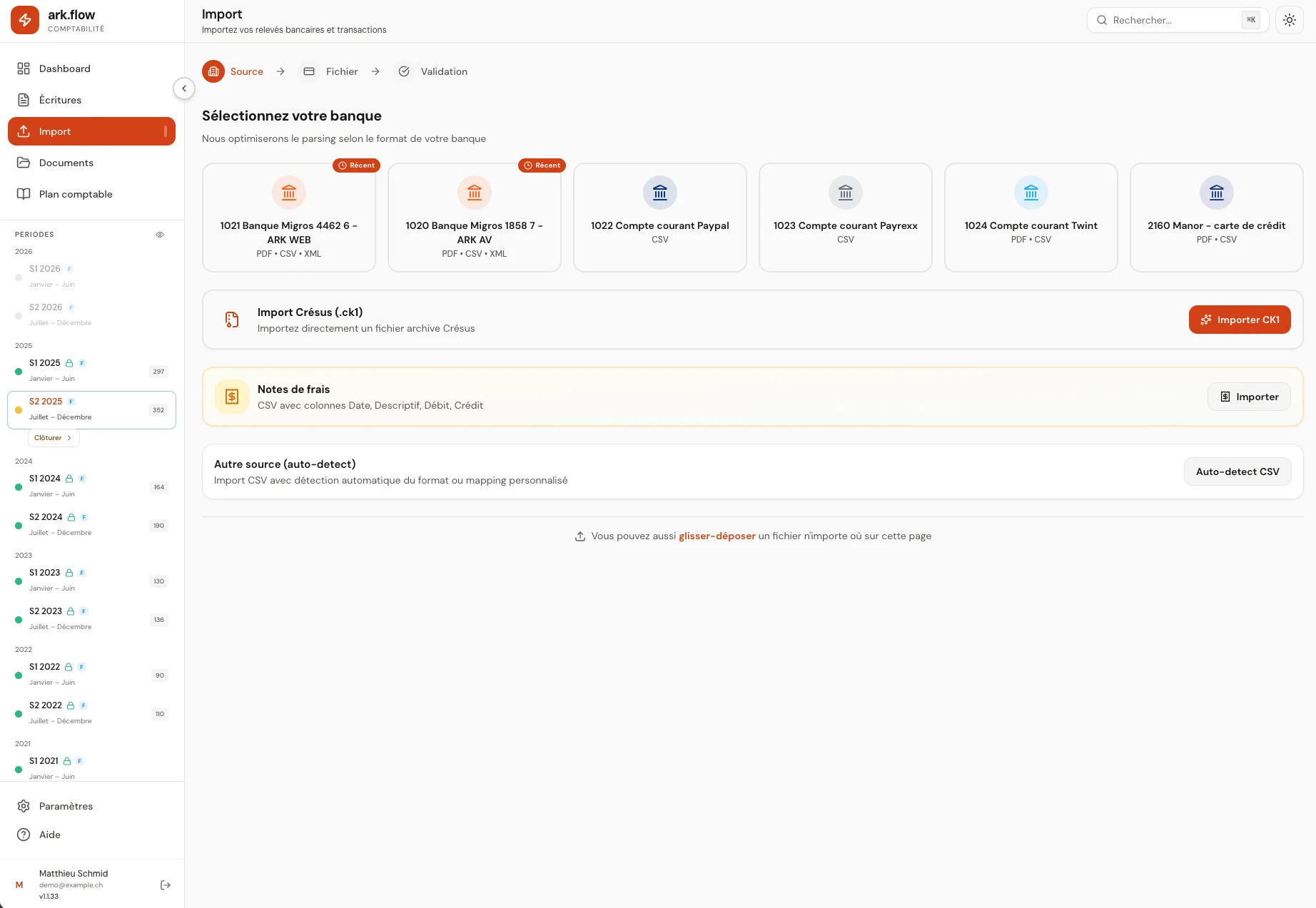 ark.flow - Import multi-sources automatisé