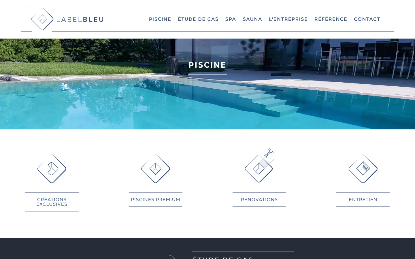 Label Bleu - Pôle piscines