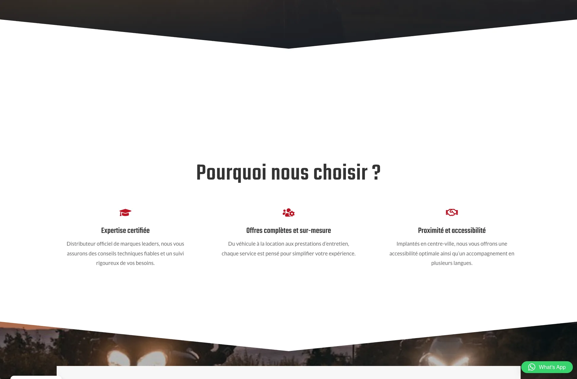 Moto Shop - Pourquoi nous