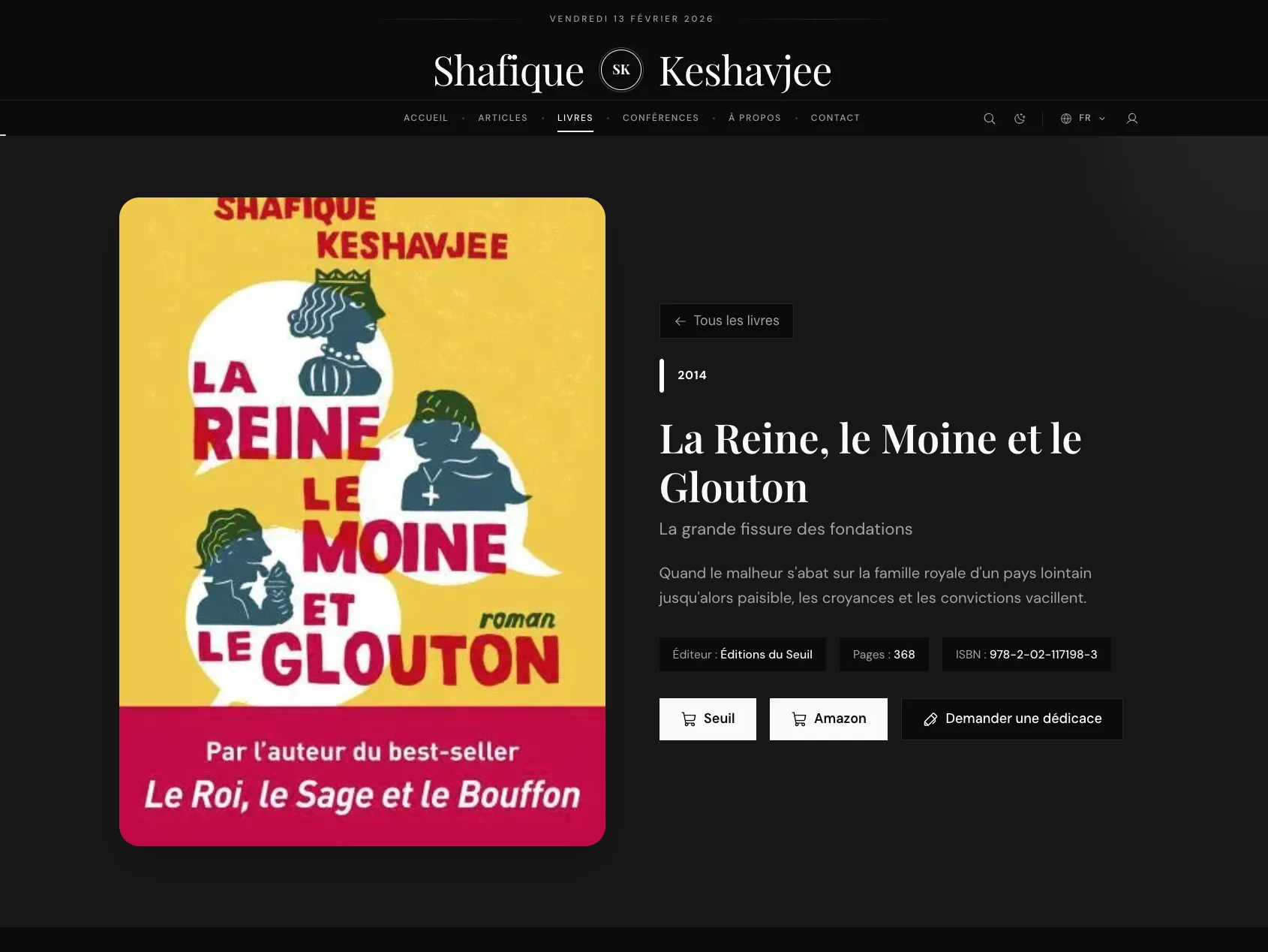 Blog SK - Détail d'un livre