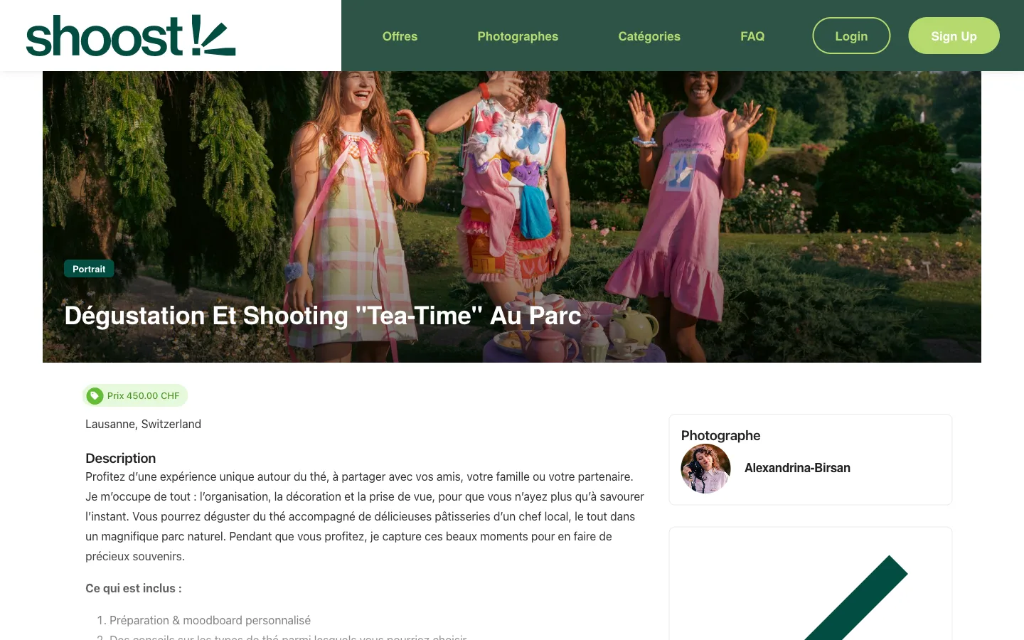 Shoost - Réservation